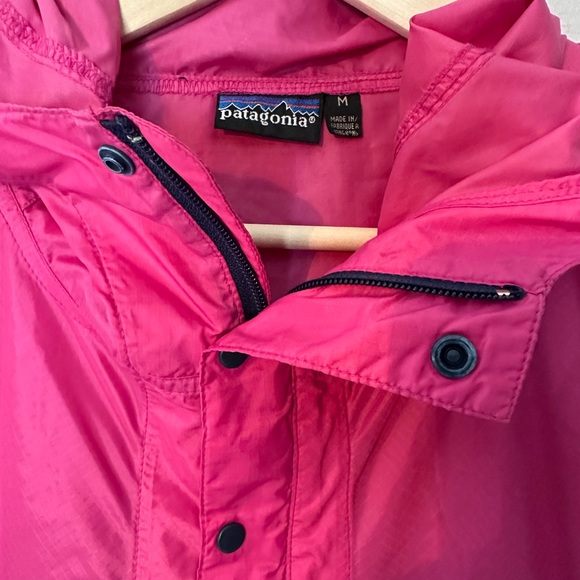 Patagonia Womens Size Medium 1/4 Jacket Long Sleeve Pink & Blue Adjustable Cuffs - Picture 4 of 8